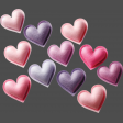 Pastel Puffy Hearts 01