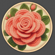 Vintage Pink Rose Brad