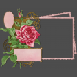 Vintage Red Rose Double Frame
