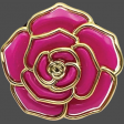 Rose Button 05