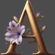 Alphabet Gold "A" 02