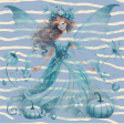Blue Fairy Striped Bkgnd