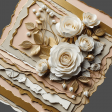 White Roses n Torn Scrap Bits