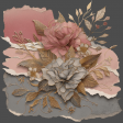Rose Gold Floral Accent 03