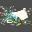 Vintage Forget-Me-Nots Label