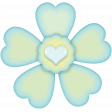 Turquoise Summer Flower #1