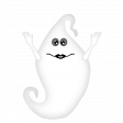 Halloween Ghost - white 