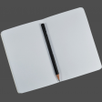 Open Notebook & Pencil