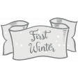 Winter Fun - Snow Baby Word Art First Winter Label Print