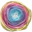 Raindrops and Rainbows Watercolor Fantasy Ribbon Flower