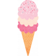 June Good Life - Summer Strawberry Ice Cream Cone