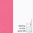 June Good Life - Summer Sipping Journal Card 4x4