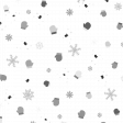 Snow Baby Templates - Mittens and Snowflakes Paper
