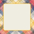 Heading Back 2 School - Plaid 4x4 Journal Card