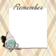 Frenchy Remember Journal Card 4x4