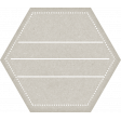 Delightful Days White Hexagon Tag