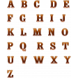 Copper Spice Alpha Letters - Copper