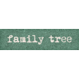 Vintage Memories: Genealogy Family Tree Word Art Snippet