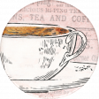 Tea in the Garden Teacup Round Sticker