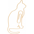 Furry Cuddles Cat Paperclip