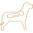 Furry Cuddles Dog Paperclip