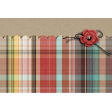 Furry Cuddles Plaid Journal Card 4"x6"  