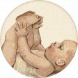 Heard The Buzz? Baby Round Sticker
