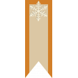 Apricity Print Banner Tag Snowflake