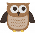 Sweet Autumn Mini Element Sticker Owl Alt