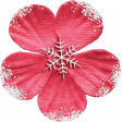 Baking Days Pink Snowflake Flower
