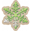 Baking Days Sticker Snowflake Green