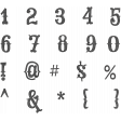 Baking Days Alpha Sheet Numbers - Black