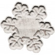 Winter Cozy Element Cream Wood Snowflake