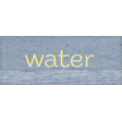 Green Acres Water Word Art
