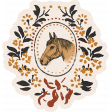 Wild Horses Horse Cameo Sticker