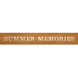 Summer Medley Element Word Art Wood Summer Memories
