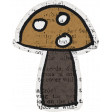 Off The Beaten Path Brown Mushroom Sticker