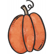 Homestead Life:  Autumn Pumpkin Sticker Alternate