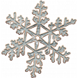 Cozy Mornings Gray Wood Snowflake