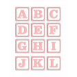 Baby Dear Baby Blocks Pink Alpha Sheet 1