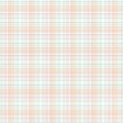 Baby Dear Mini Peach Ming Green Plaid Paper