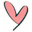 Flurries Heart Sticker