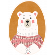 Flurries Polar Bear Portrait Sticker 1