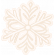 Flurries Cream Snowflake Sticker