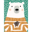 Flurries Polar Bear Journal Card 3x4