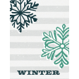 Flurries Winter Journal Card 3x4