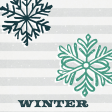 Flurries Winter Journal Card 4x4
