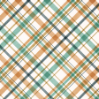 Flurries Paper Teal Plaid