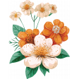 Orange Blossom Vintage Flowers