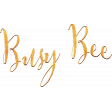 Orange Blossom Word Art Busy Bee